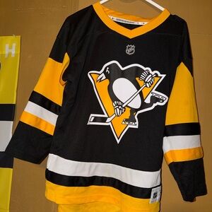 NHL Pittsburgh Penguins Youth Hockey Jersey Boys Size L/XL Used Pre Owned Long S